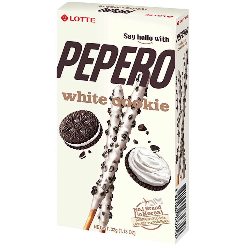 Lotte Pepero White Choc Cookie 32g - Box of 40 Packs
