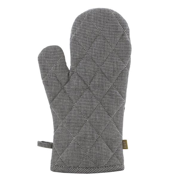 Oven Mitt / Oven Glove - Houndstooth Raven - Raine and Humble