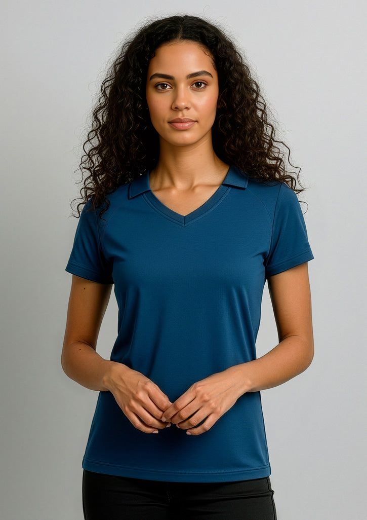 Byron Womens Short Sleeve Polo - Black