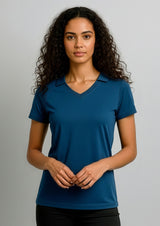 Byron Womens Short Sleeve Polo - Navy