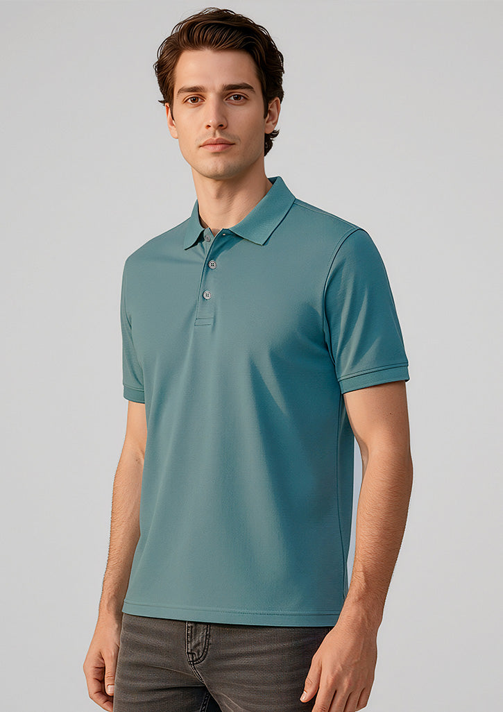 City Mens Short Sleeve Polo - Jasper Green