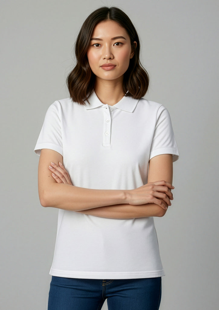 Ice Womens Short Sleeve Polo - Black
