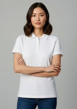Ice Womens Short Sleeve Polo - Navy