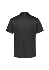 Balance Mens Short Sleeve Polo - Grey/Fluoro Lime