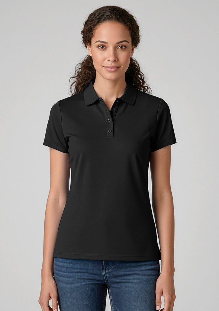 Action Womens Short Sleeve Polo - Red