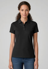Action Womens Short Sleeve Polo - Red