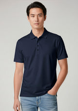 Action Mens Short Sleeve Polo - White