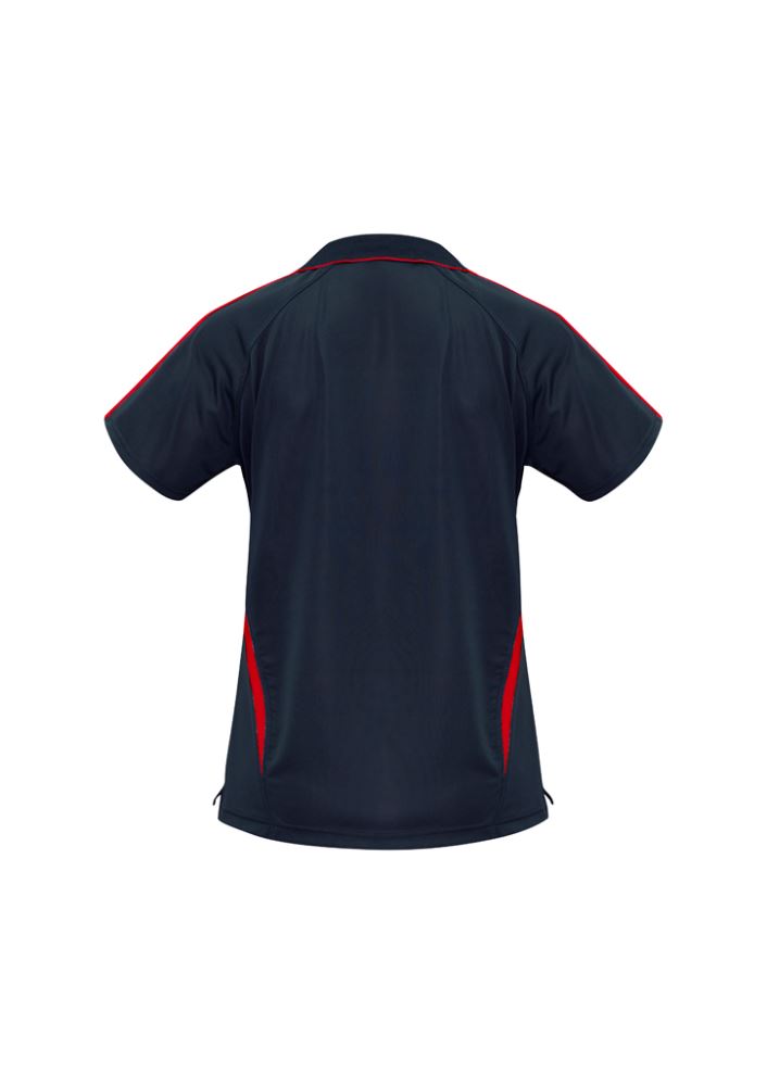 Ladies Flash Polo - Navy/Red - Size 12 - Biz Collection