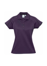 Blade Womens Short Sleeve Polo - Grape/Black