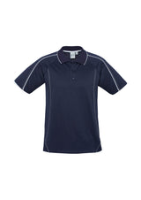 Blade Mens Short Sleeve Polo - Navy/White