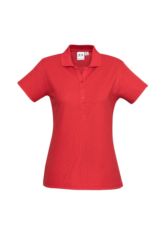 Ladies Crew Polo - Red - Size 18 - Biz Collection