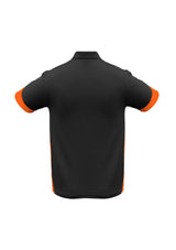 Mens Talon Polo - Black/Orange - Size 5XL - Biz Collection