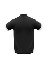 Mens Talon Polo - Black/White - Size S - Biz Collection