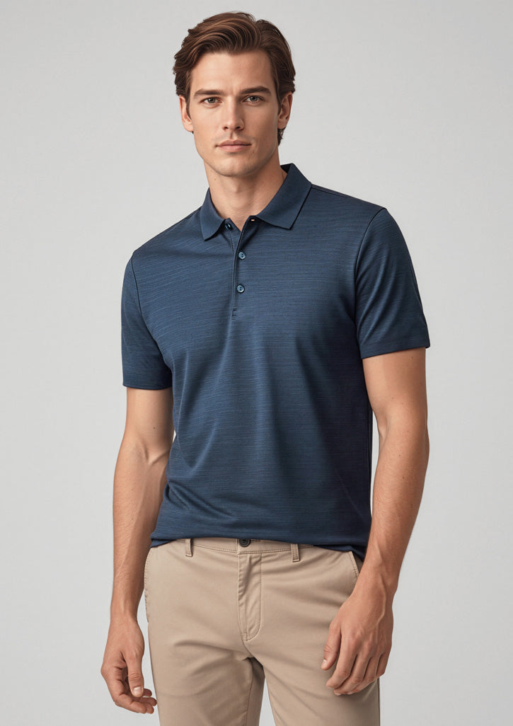 Orbit Mens Short Sleeve Polo - Black