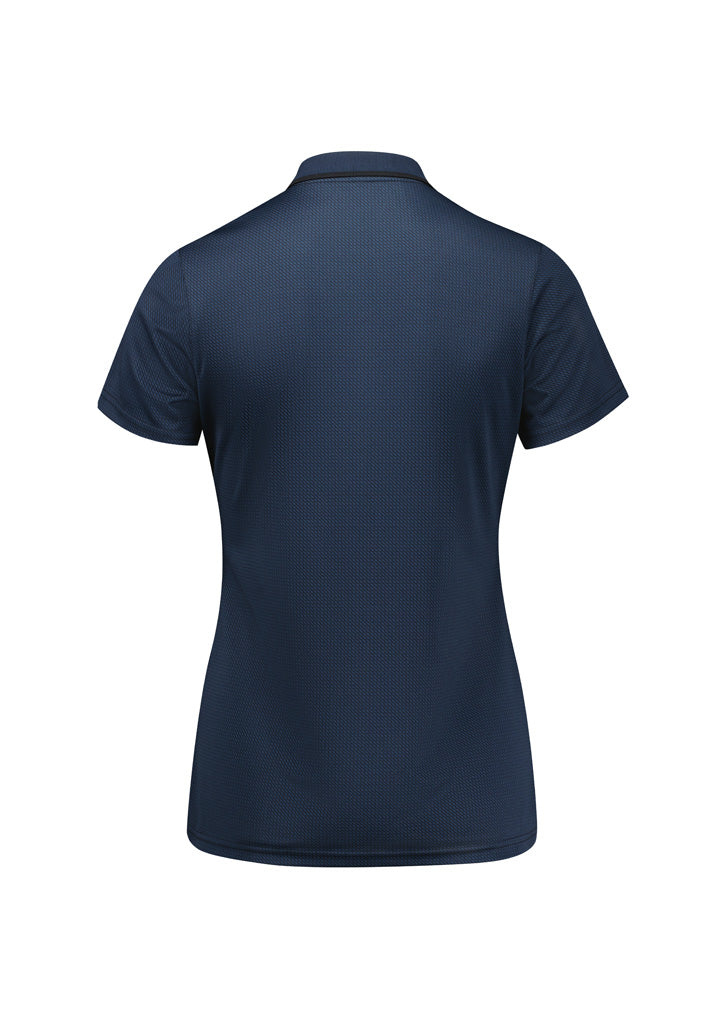 Echo Womens Short Sleeve Polo - Carbon Blue