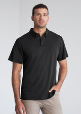 Lotus Mens Short Sleeve Polo - Navy