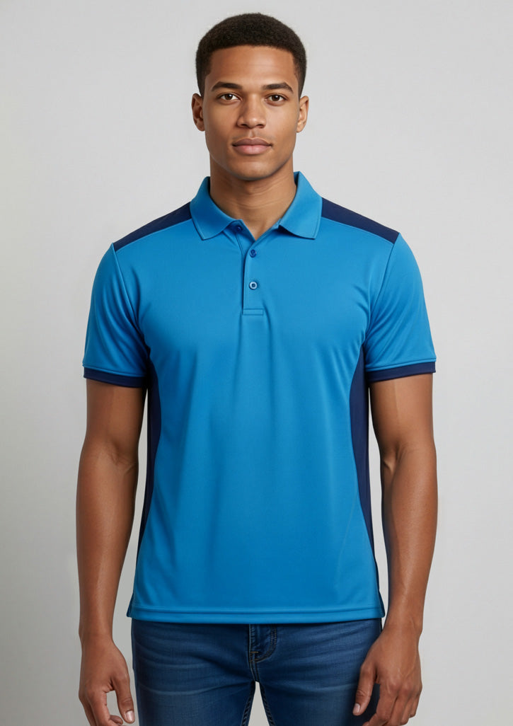 Rival Mens Short Sleeve Polo - Black/Red