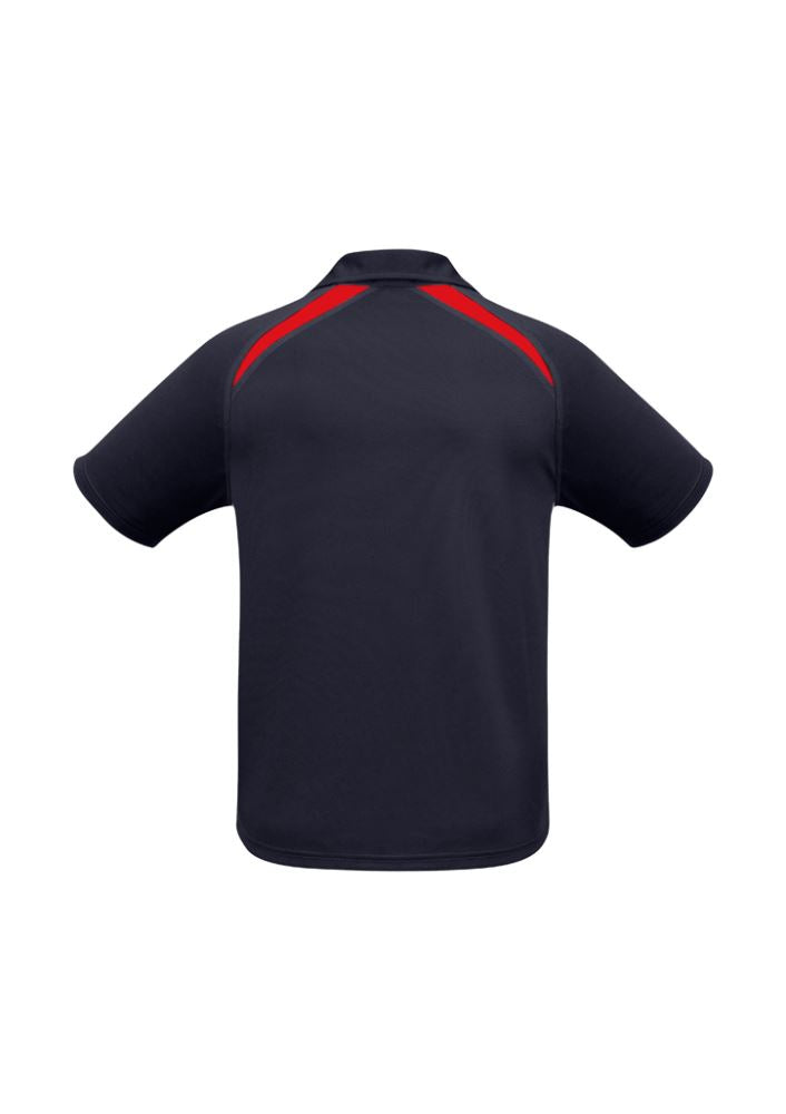 Mens Splice Polo - Navy/Red - Size M - Biz Collection