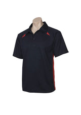 Mens Splice Polo - Navy/Red - Size M - Biz Collection