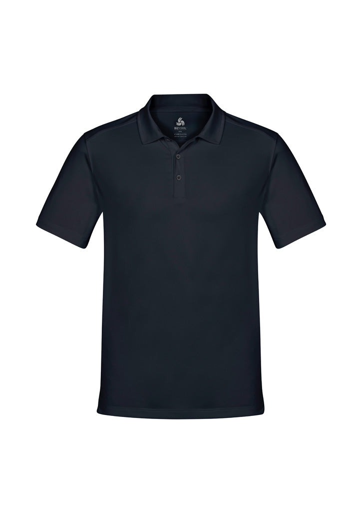 Aero Mens Short Sleeve Polo - Solid Black