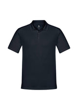 Aero Mens Short Sleeve Polo - Solid Black