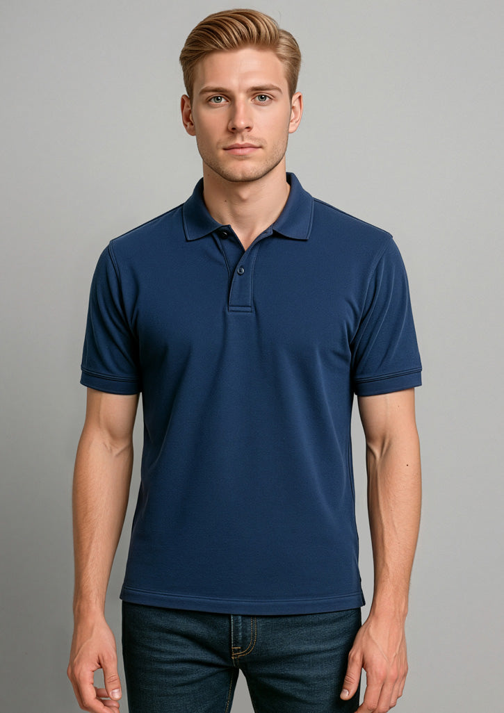 Oceana Mens Short Sleeve Polo - Navy