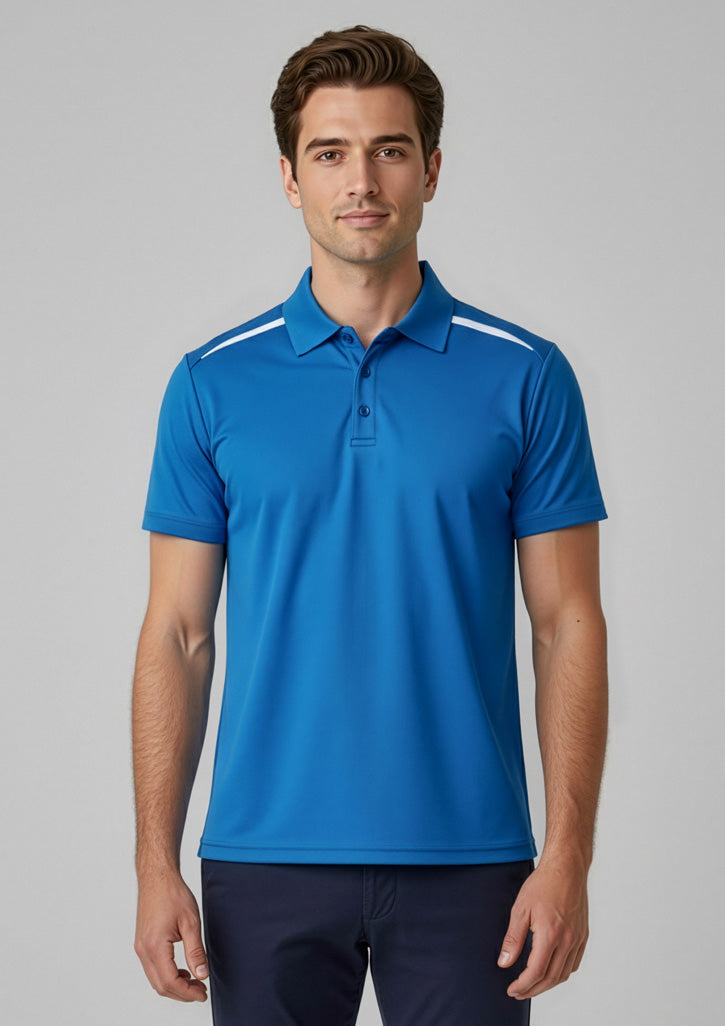 Sonar Mens Short Sleeve Polo - Black/Red