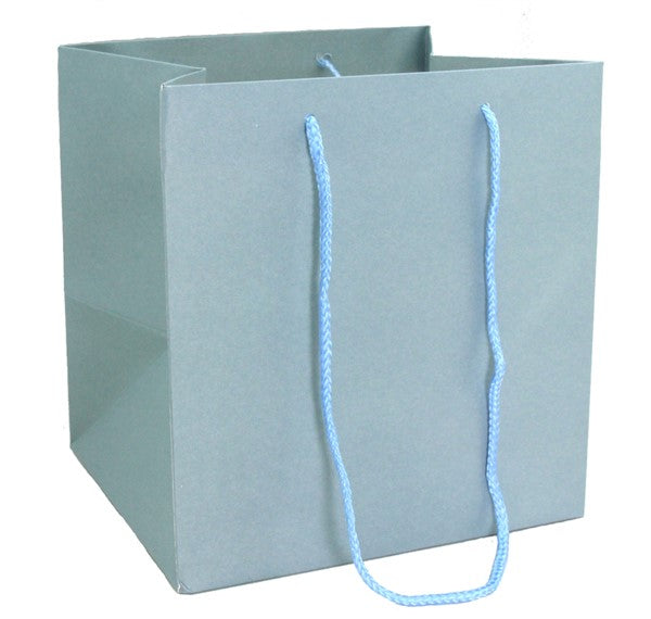 Pack of 10 elegant stormy blue kraft bags, durable 260 gsm, ideal for retail, gifting, and eco-friendly packaging.