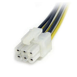 15cm PCI Express Power Splitter Cable for Dual GPU Setups - 6-pin to Dual 6-pin Connector