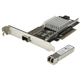 High-Speed 1-Port 10G SFP+ Fiber Optic Network Card with Intel Chip - PCIe - MM Optics