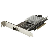 High-Speed 1-Port 10G SFP+ Fiber Optic Network Card with Intel Chip - PCIe - MM Optics