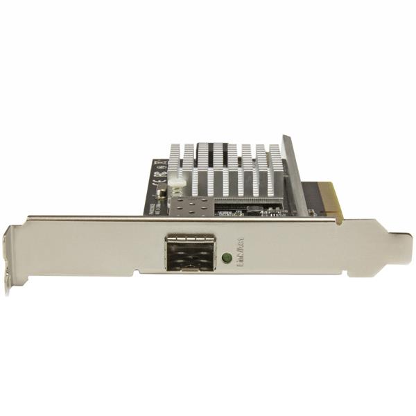 High-Speed 1-Port 10G SFP+ Fiber Optic Network Card with Intel Chip - PCIe - MM Optics