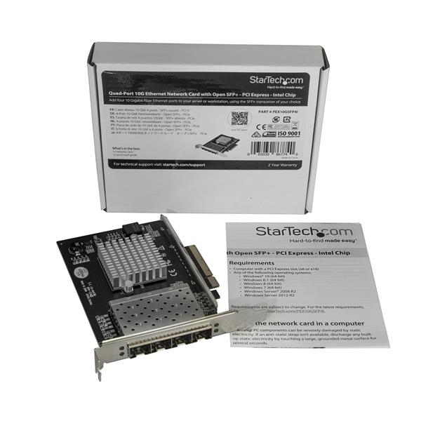 High-Performance Quad-Port SFP+ Network Card for 10G Fiber Connectivity - Intel XL710