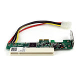 Low Profile PCI Express to PCI Adapter Card - Compatible with PCIe 1x, 3.3V/5V PCI Cards