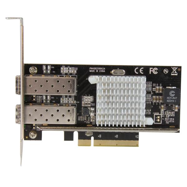 2-Port 10G PCIe Fiber Network Card with Open SFP+ Slots - Intel Chip for High-Speed Connectivity