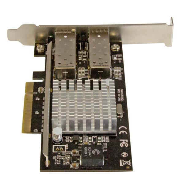 2-Port 10G PCIe Fiber Network Card with Open SFP+ Slots - Intel Chip for High-Speed Connectivity