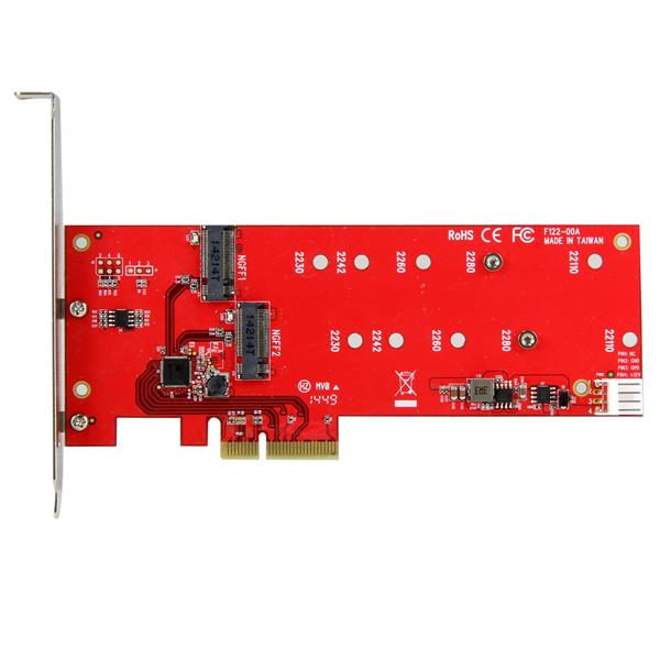 2x M.2 SATA SSD Controller Card - PCIe for Enhanced Storage Performance & Data Recovery