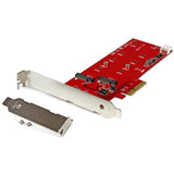 2x M.2 SATA SSD Controller Card - PCIe for Enhanced Storage Performance & Data Recovery