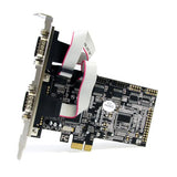 High-Speed 4 Port PCI Express RS232 Serial Adapter Card with 16550 UART - Lifetime Warranty