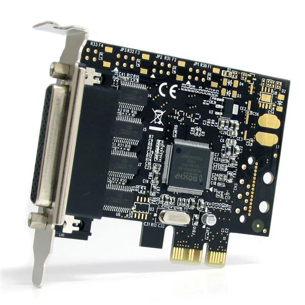 4-Port RS232 Serial Card for PCI Express with Breakout Cable - Enhance Connectivity Options