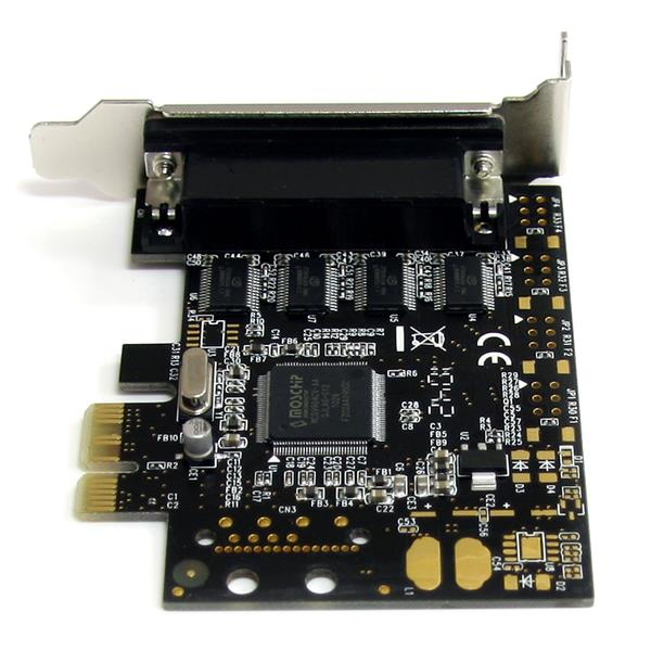 4-Port RS232 Serial Card for PCI Express with Breakout Cable - Enhance Connectivity Options