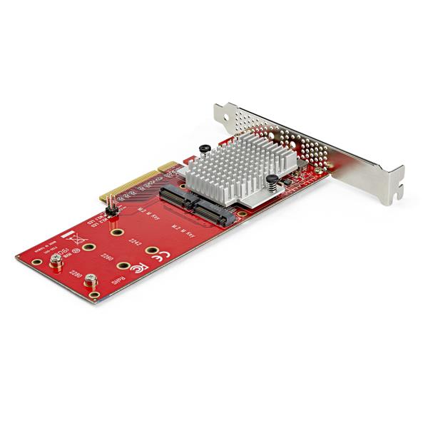 Dual M.2 PCIe SSD Adapter Card - High-Speed NVMe & AHCI Support for Enhanced Storage