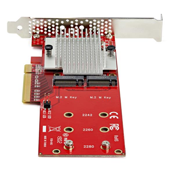 Dual M.2 PCIe SSD Adapter Card - High-Speed NVMe & AHCI Support for Enhanced Storage
