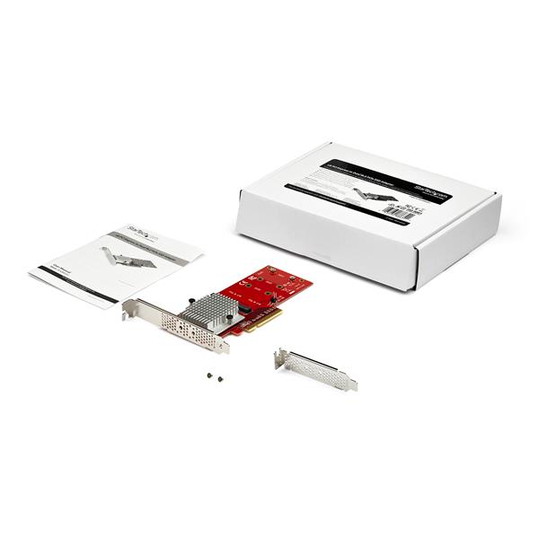 Dual M.2 PCIe SSD Adapter Card - High-Speed NVMe & AHCI Support for Enhanced Storage