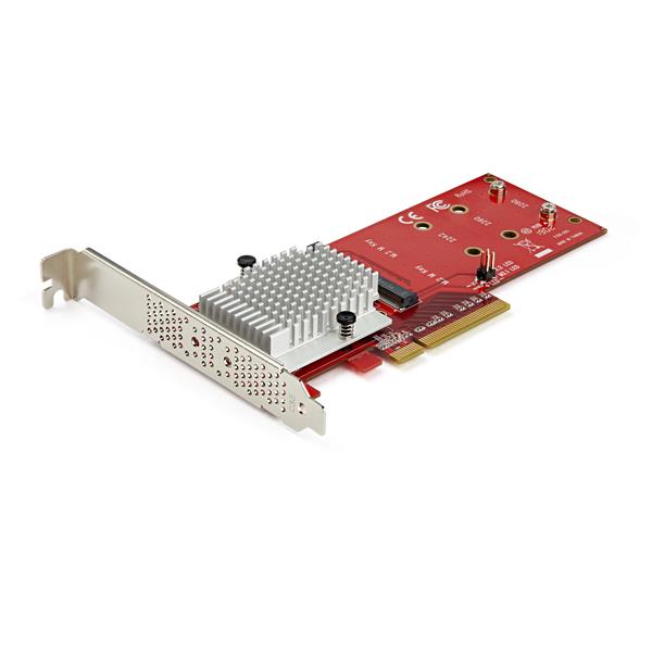 Dual M.2 PCIe SSD Adapter Card - High-Speed NVMe & AHCI Support for Enhanced Storage