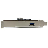 2-Port USB 3.1 PCIe Expansion Card - 10Gbps USB-A, Internal & External Ports for Enhanced Connectivity