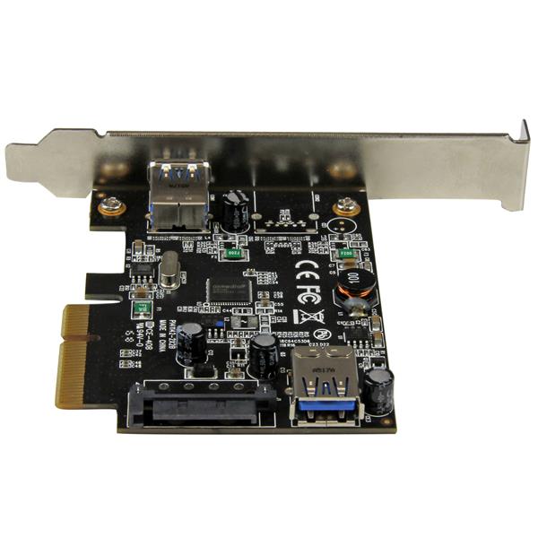 2-Port USB 3.1 PCIe Expansion Card - 10Gbps USB-A, Internal & External Ports for Enhanced Connectivity