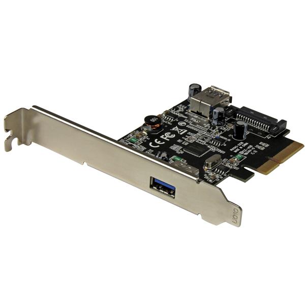 2-Port USB 3.1 PCIe Expansion Card - 10Gbps USB-A, Internal & External Ports for Enhanced Connectivity