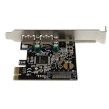 2-Port PCI Express USB 3.0 Controller Card with SATA Power for High-Speed Data Transfer