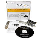 2-Port PCI Express USB 3.0 Controller Card with SATA Power for High-Speed Data Transfer